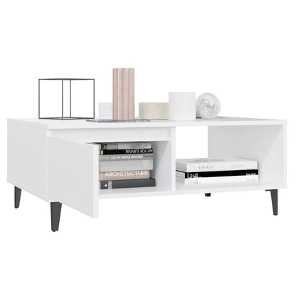 vidaXL Couchtisch Weiß 90x60x35 cm Holzwerkstoff