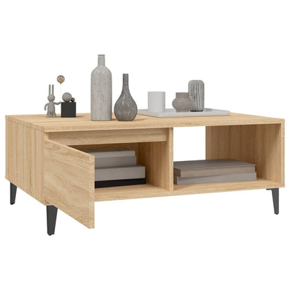 vidaXL Couchtisch Sonoma-Eiche 90x60x35 cm Holzwerkstoff