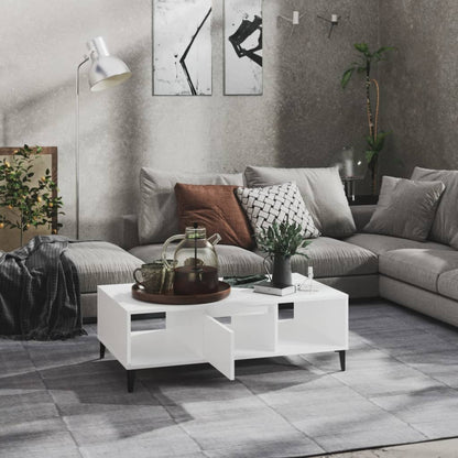 vidaXL Couchtisch Weiß 103,5x60x35 cm Holzwerkstoff