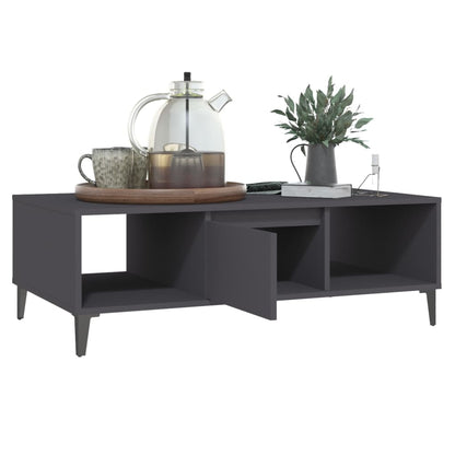 vidaXL Couchtisch Grau 103,5x60x35 cm Holzwerkstoff