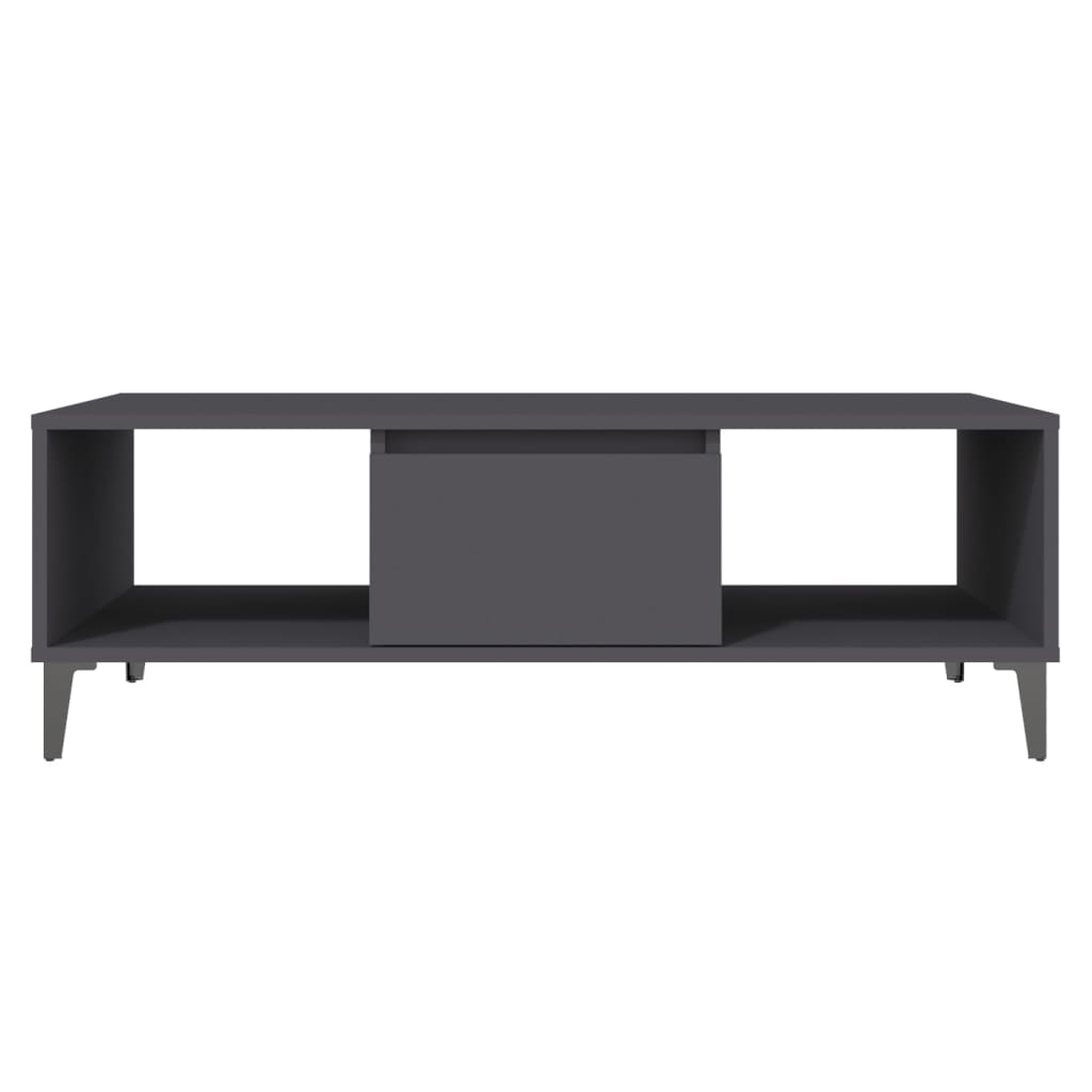 vidaXL Couchtisch Grau 103,5x60x35 cm Holzwerkstoff