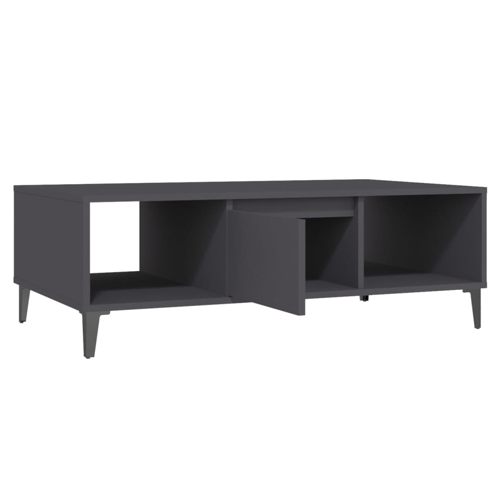 vidaXL Couchtisch Grau 103,5x60x35 cm Holzwerkstoff