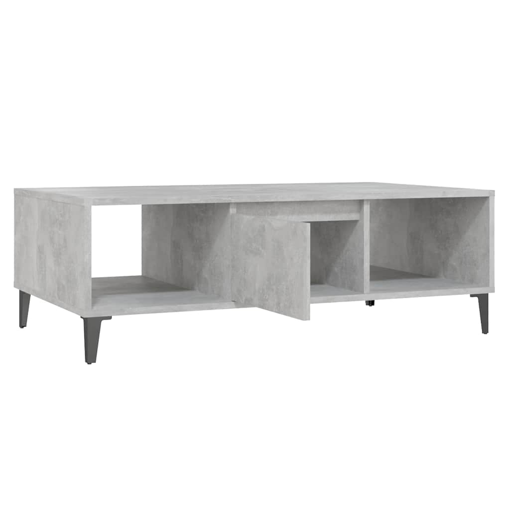 vidaXL Couchtisch Betongrau 103,5x60x35 cm Holzwerkstoff