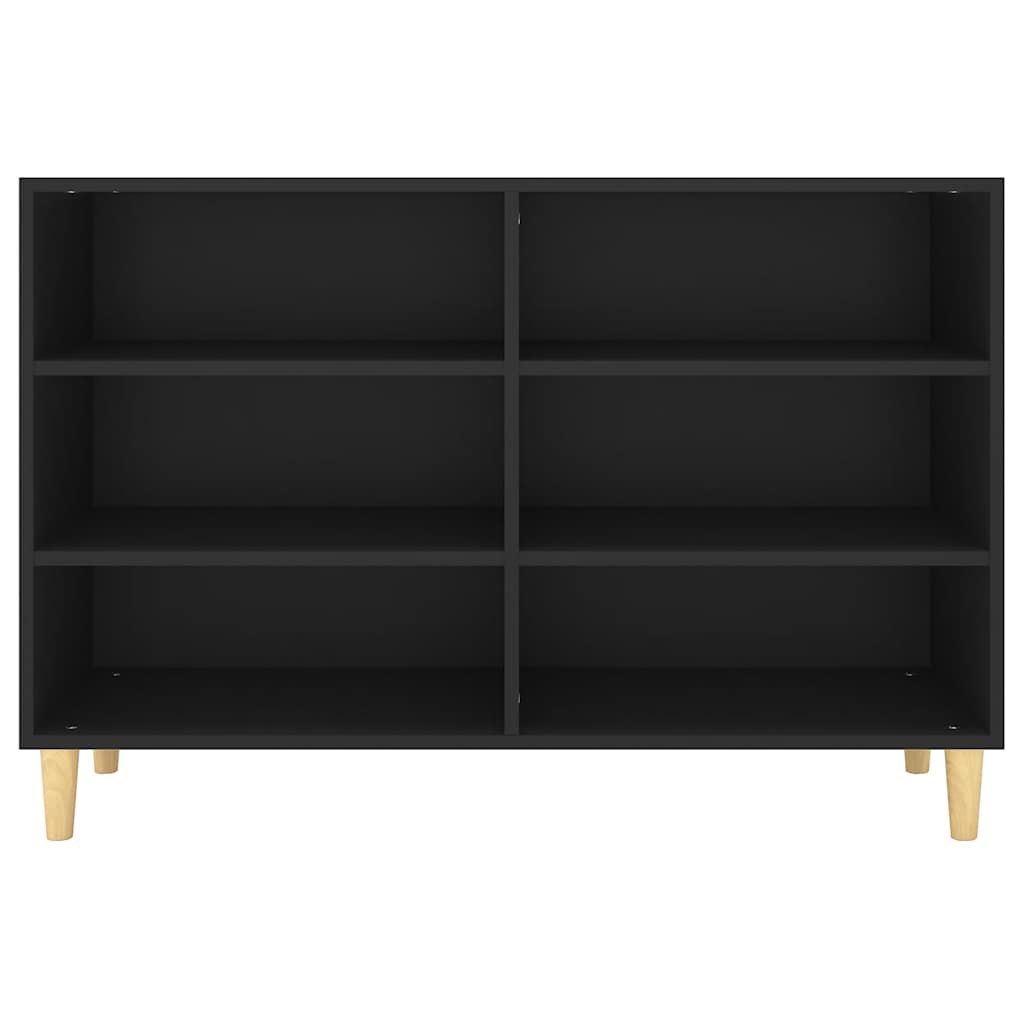 vidaXL Sideboard Schwarz 103,5x35x70 cm Holzwerkstoff