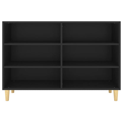 vidaXL Sideboard Schwarz 103,5x35x70 cm Holzwerkstoff