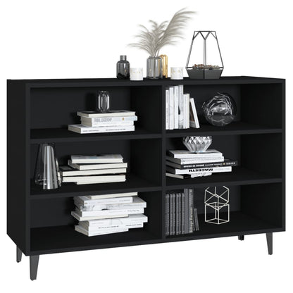 vidaXL Buffet noir 103,5x35x70 cm bois d'ingénierie