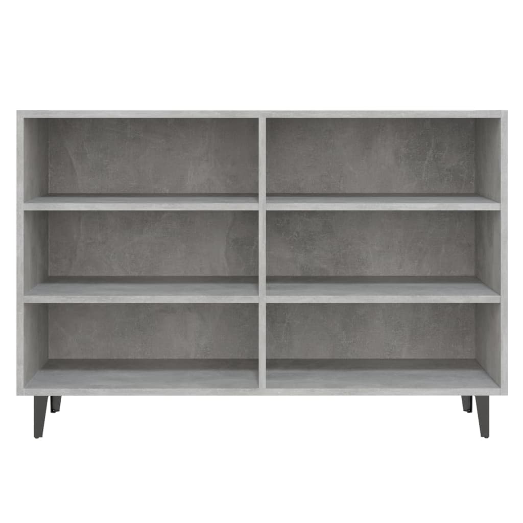 vidaXL Buffet gris béton 103,5x35x70 cm bois d'ingénierie