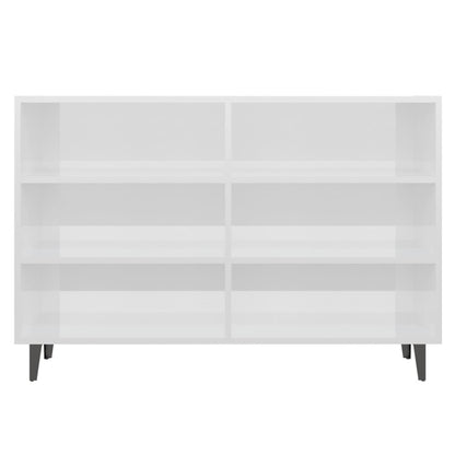 vidaXL Sideboard Hochglanz-Weiß 103,5x35x70 cm Holzwerkstoff