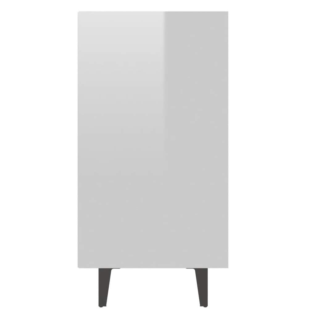 vidaXL Sideboard Hochglanz-Weiß 103,5x35x70 cm Holzwerkstoff