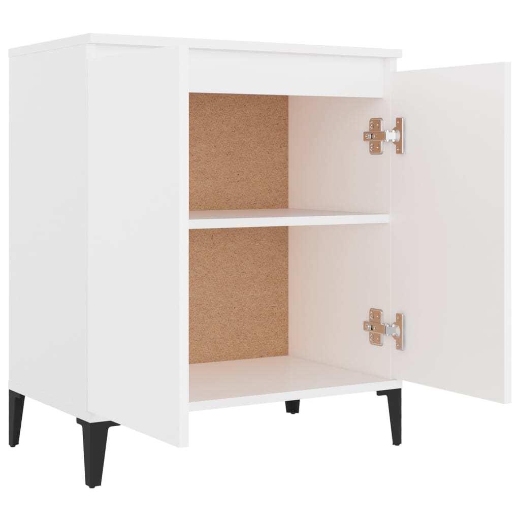 vidaXL Sideboard Weiß 60x35x70 cm Holzwerkstoff
