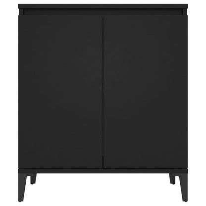 vidaXL Sideboard Schwarz 60x35x70 cm Holzwerkstoff