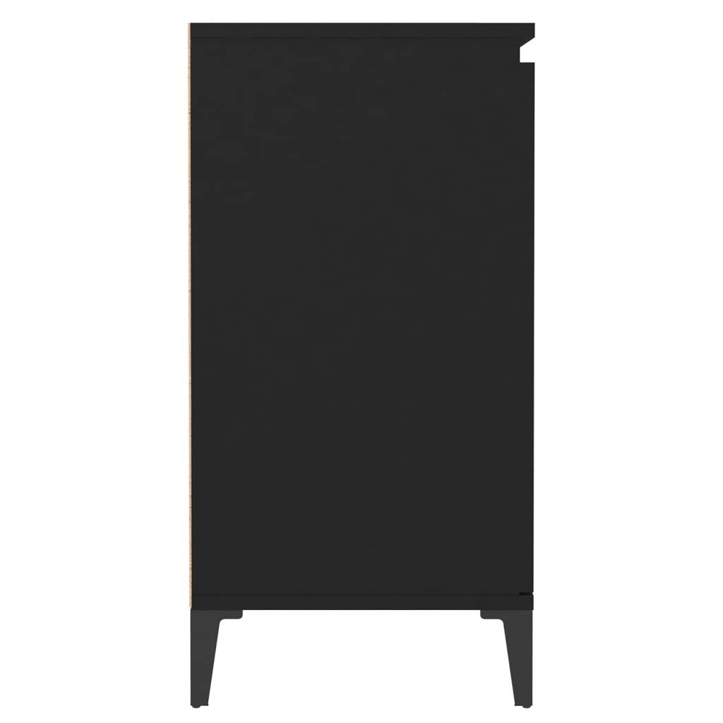 vidaXL Sideboard Schwarz 60x35x70 cm Holzwerkstoff