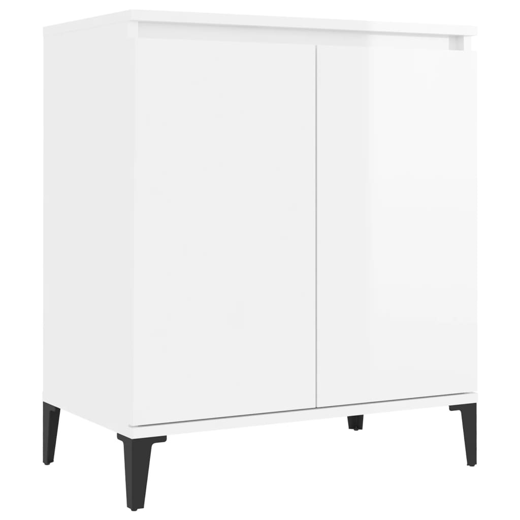 vidaXL Sideboard Hochglanz-Weiß 60x35x70 cm Holzwerkstoff