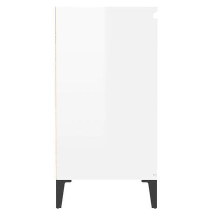 vidaXL Sideboard Hochglanz-Weiß 60x35x70 cm Holzwerkstoff