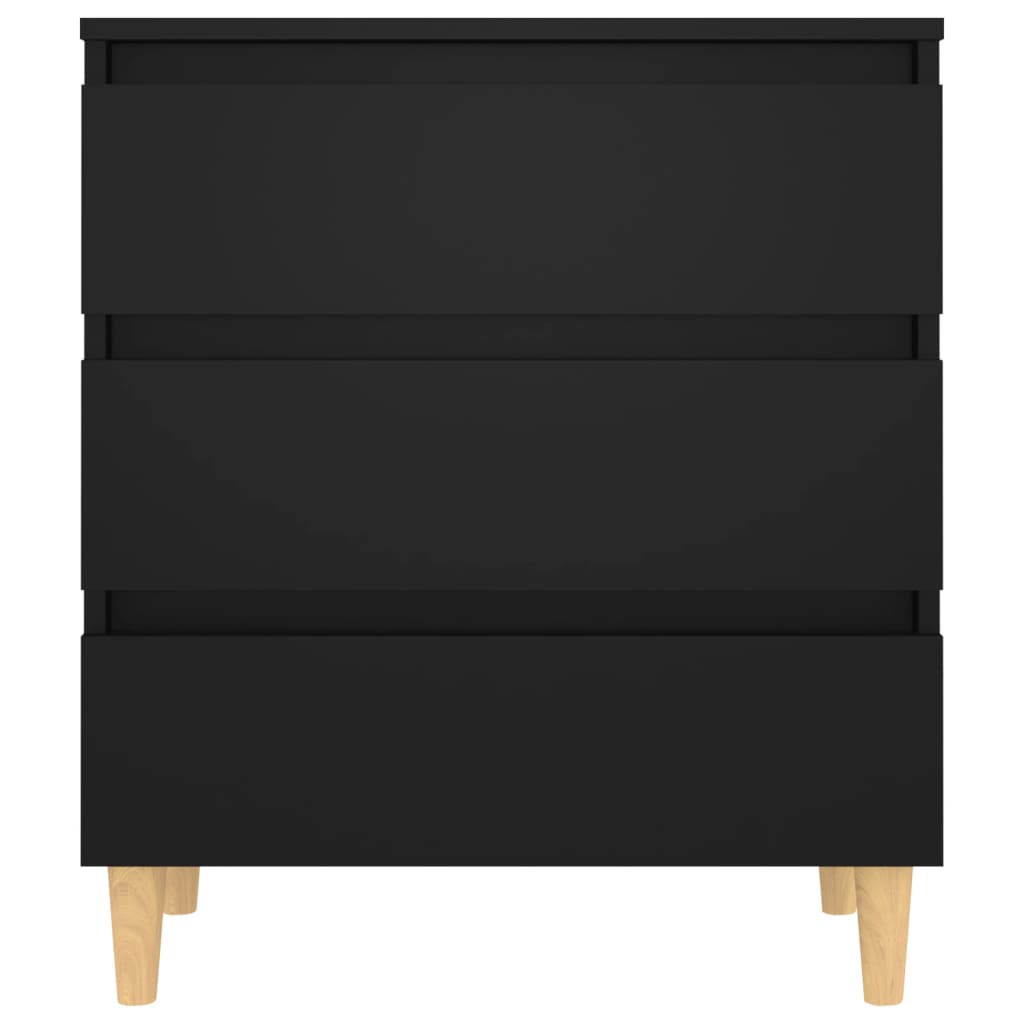 vidaXL Sideboard Schwarz 60x35x69 cm Holzwerkstoff