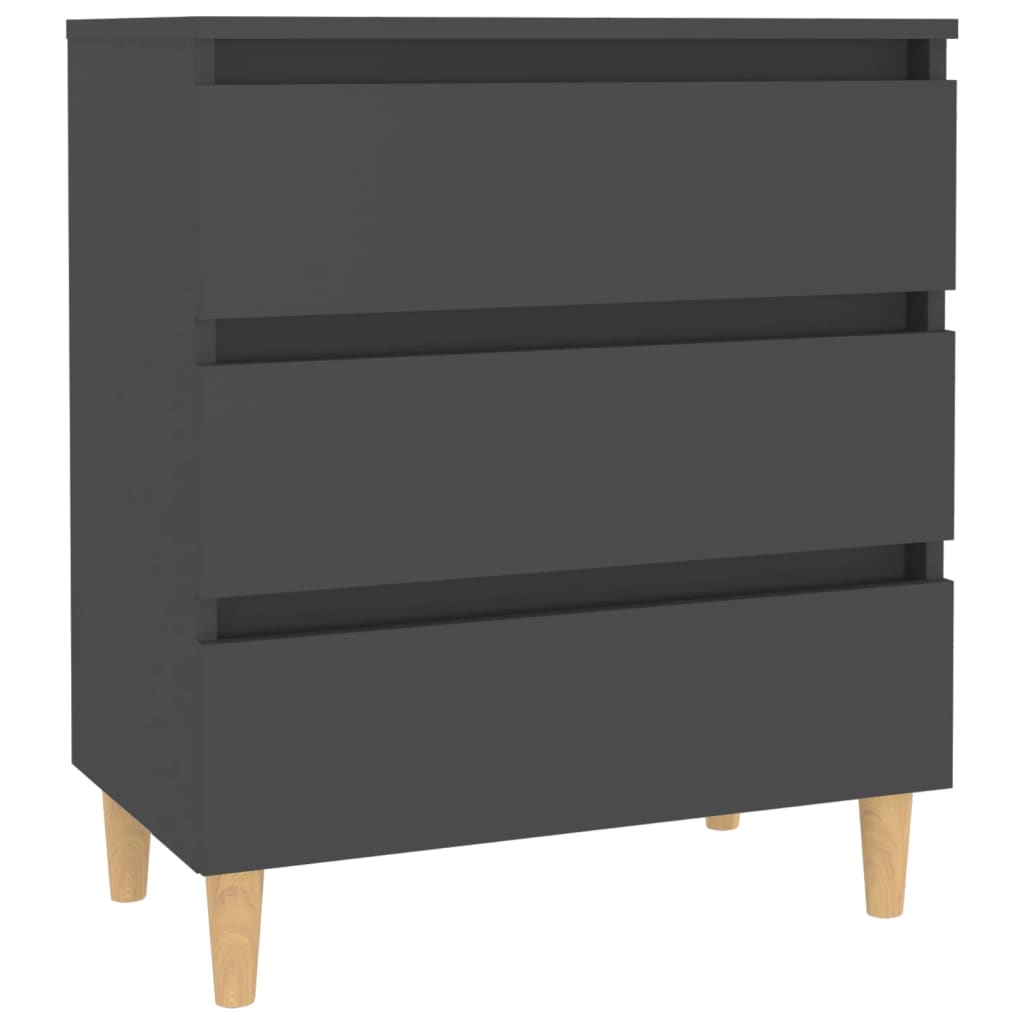 vidaXL Sideboard Grau 60x35x69 cm Holzwerkstoff