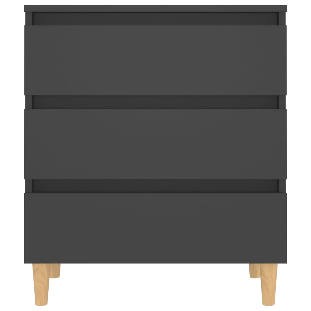 vidaXL Sideboard Grau 60x35x69 cm Holzwerkstoff