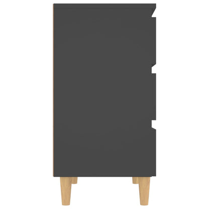 vidaXL Sideboard Grau 60x35x69 cm Holzwerkstoff