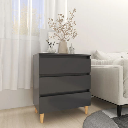 vidaXL Sideboard Grau 60x35x69 cm Holzwerkstoff