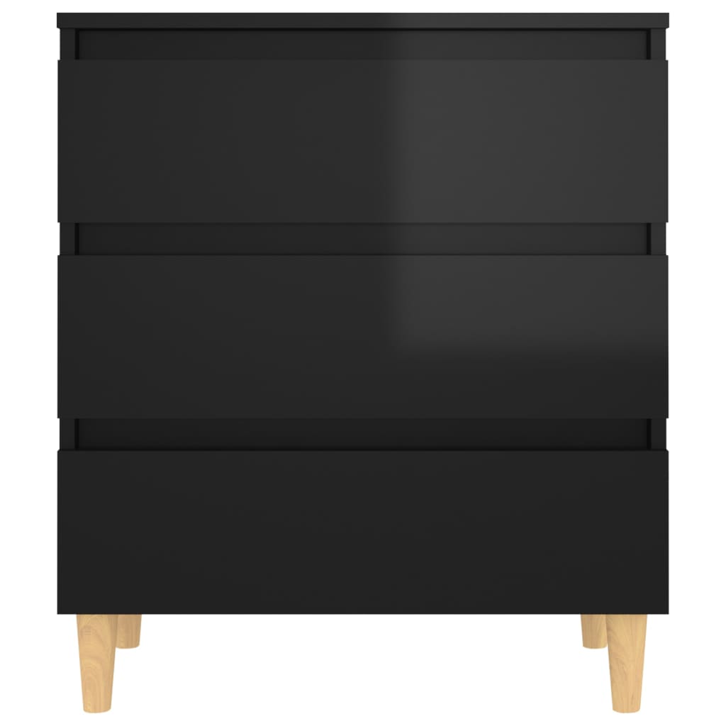 vidaXL Sideboard Hochglanz-Schwarz 60x35x69 cm Holzwerkstoff