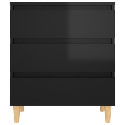 vidaXL Sideboard Hochglanz-Schwarz 60x35x69 cm Holzwerkstoff