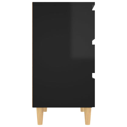 vidaXL Sideboard Hochglanz-Schwarz 60x35x69 cm Holzwerkstoff