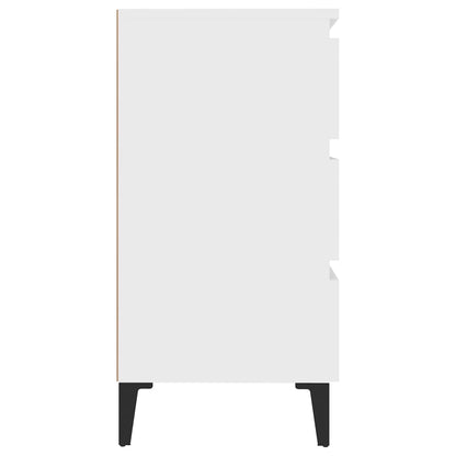 vidaXL Commode blanche 60x35x69 cm en bois d'ingénierie