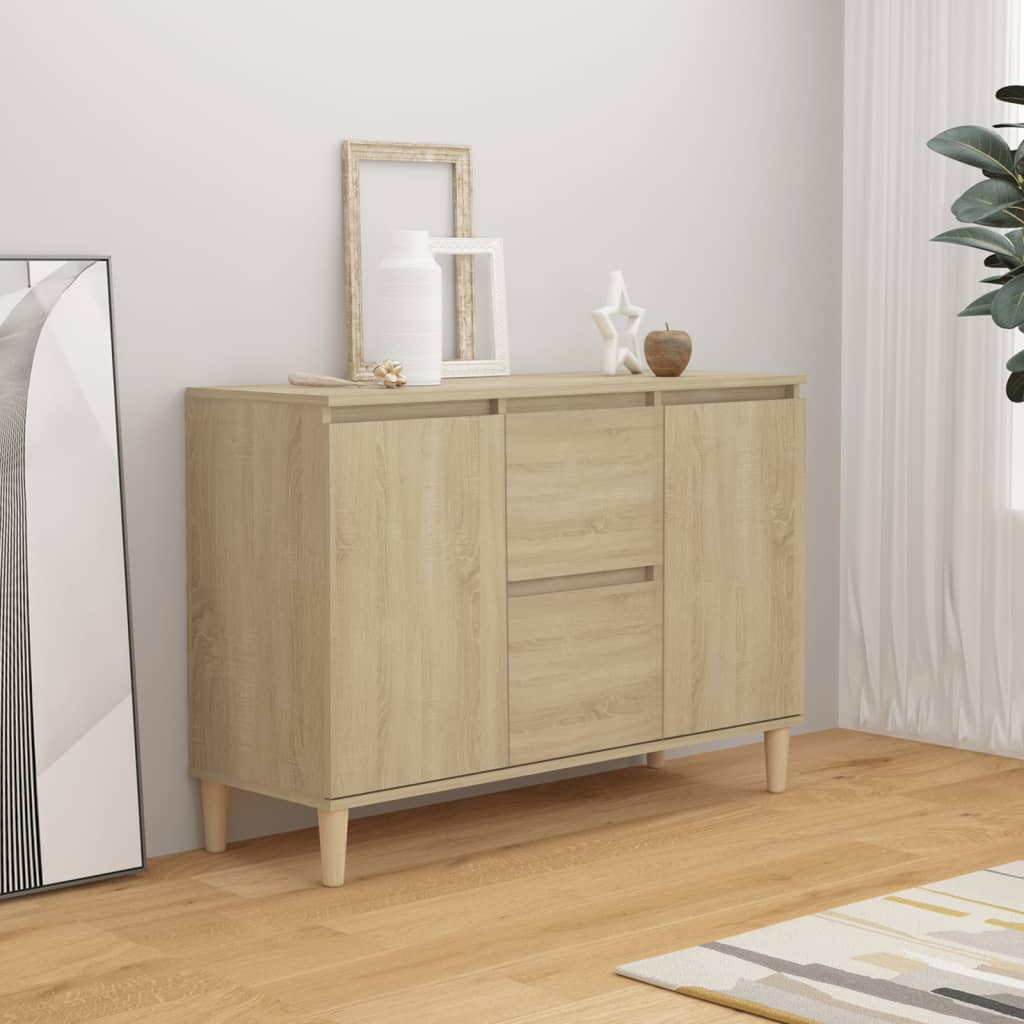 vidaXL Commode chêne Sonoma 103,5x35x70 cm bois d'ingénierie