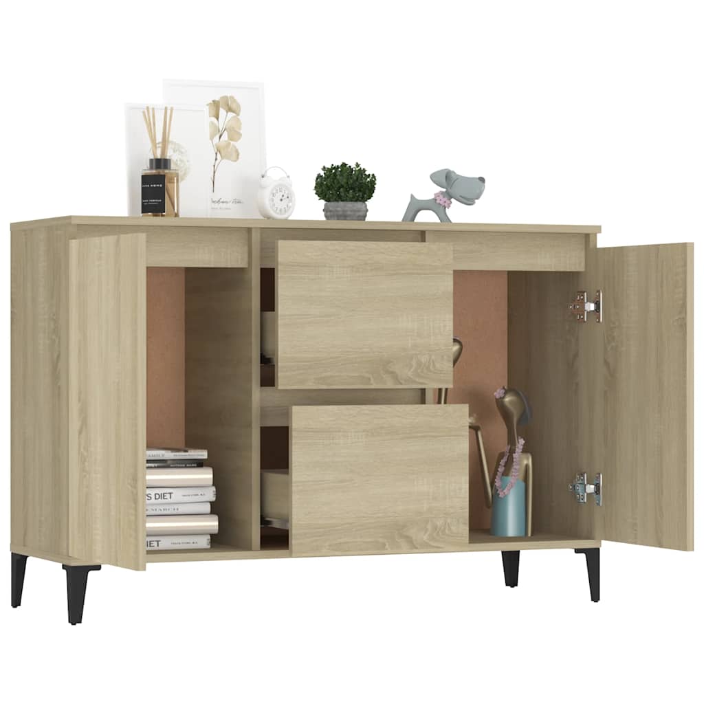 Sideboard Sonoma-Eiche 102x35x70 cm Holzwerkstoff