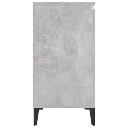 vidaXL Commode gris béton 102x35x70 cm aggloméré