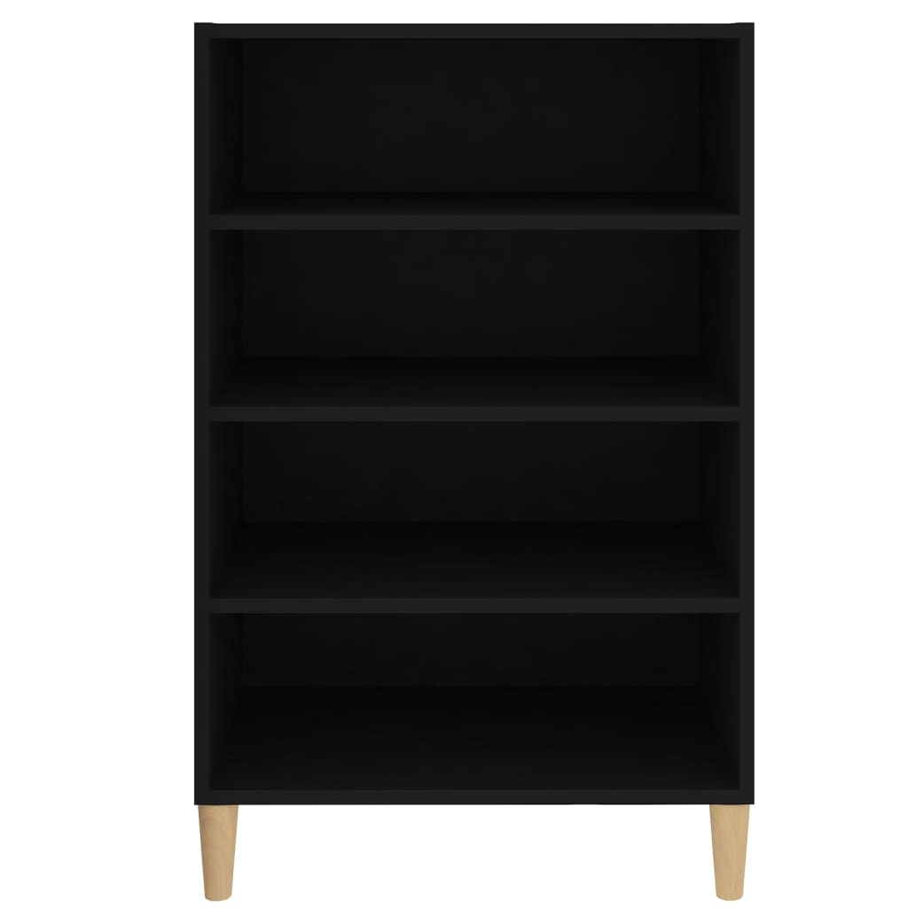vidaXL Sideboard Schwarz 57x35x90 cm Holzwerkstoff