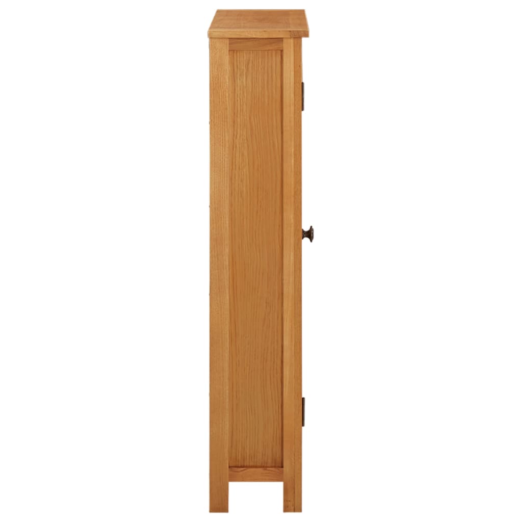 vidaXL Schrank 50x22x110 cm Massivholz Eiche