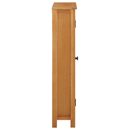 vidaXL Schrank 50x22x110 cm Massivholz Eiche