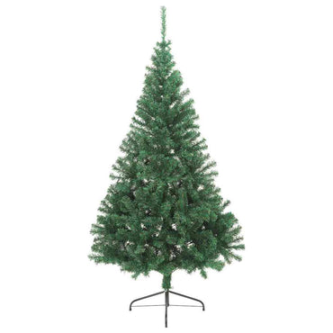 vidaXL Künstlicher Halb-Weihnachtsbaum mit Ständer Grün 240 cm PVC