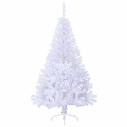 vidaXL Künstlicher Halb-Weihnachtsbaum mit Ständer Weiß 150 cm PVC