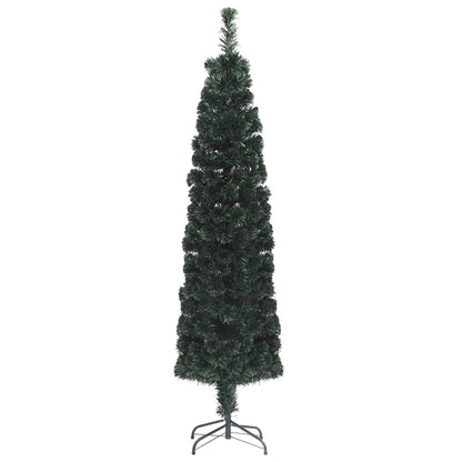 vidaXL Künstlicher Weihnachtsbaum Schlank mit Ständer 180 cm Glasfaser