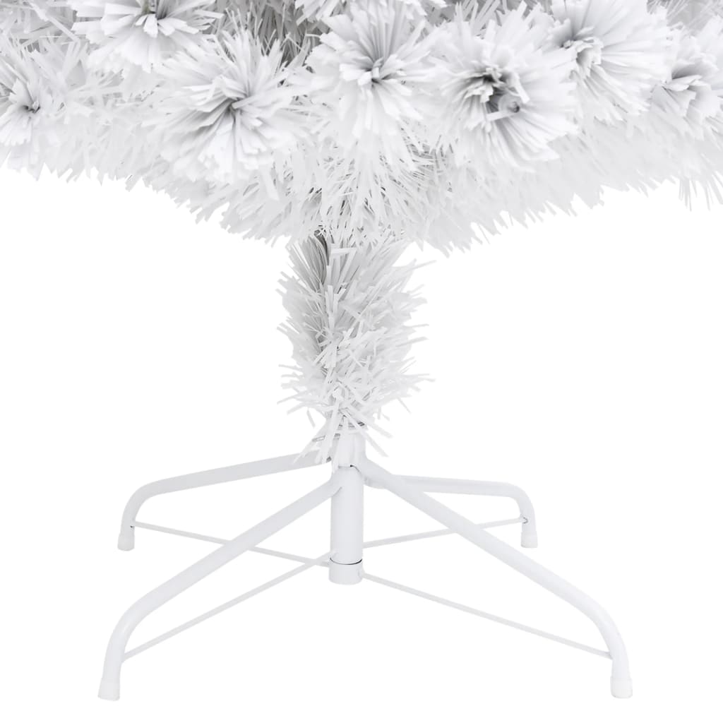 vidaXL Sapin de Noël artificiel avec éclairage blanc 150 cm Fibre optique