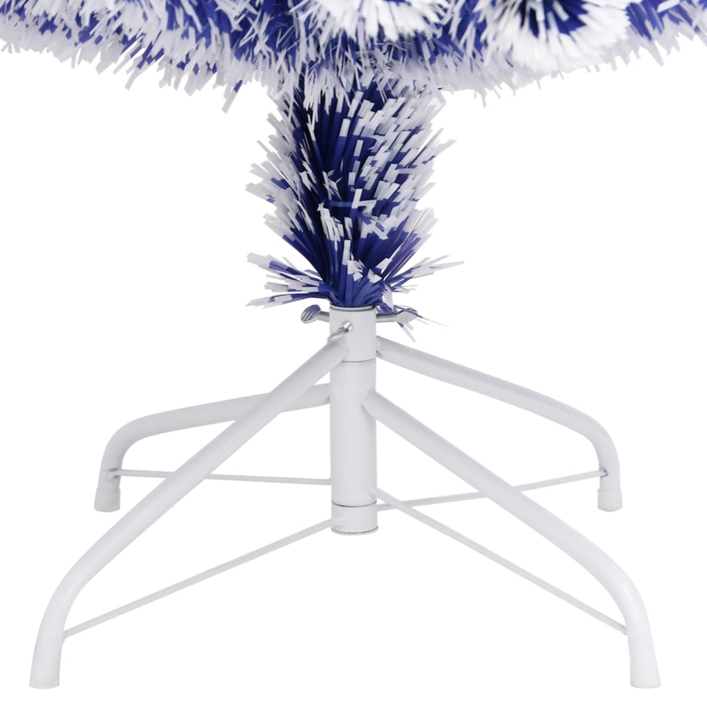 vidaXL Künstlicher Weihnachtsbaum mit Beleuchtung 150 cm Glasfaser