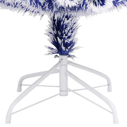 vidaXL Künstlicher Weihnachtsbaum mit Beleuchtung 150 cm Glasfaser