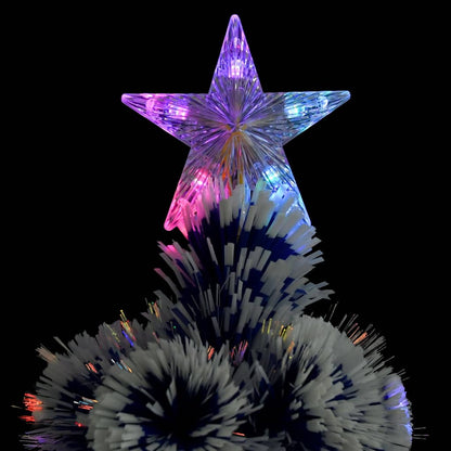 vidaXL Künstlicher Weihnachtsbaum mit Beleuchtung 240 cm Glasfaser
