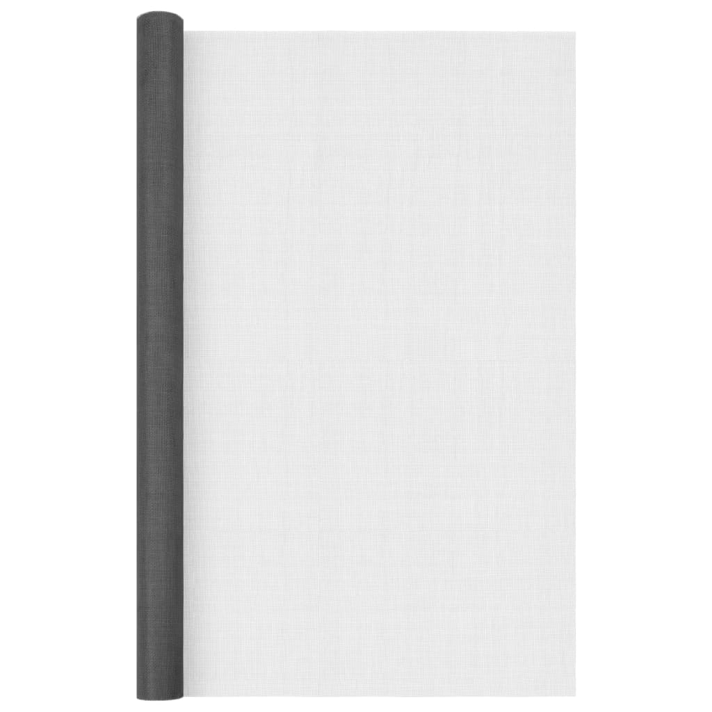 vidaXL Moustiquaire en fibre de verre 80x500 cm noir