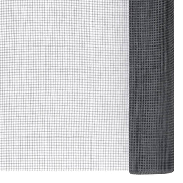 vidaXL Moustiquaire en fibre de verre 100x2000 cm gris