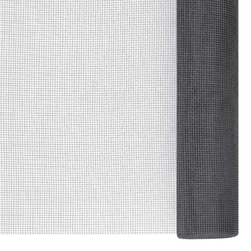 vidaXL Moustiquaire en fibre de verre 100x2000 cm gris
