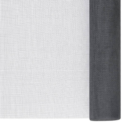 vidaXL Moustiquaire en fibre de verre 100x2000 cm gris