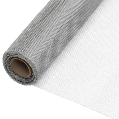 vidaXL Moustiquaire en acier inoxydable 112x1000 cm Argenté