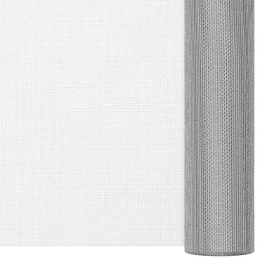 vidaXL Fliegengitter Edelstahl 112x2000 cm Silbern