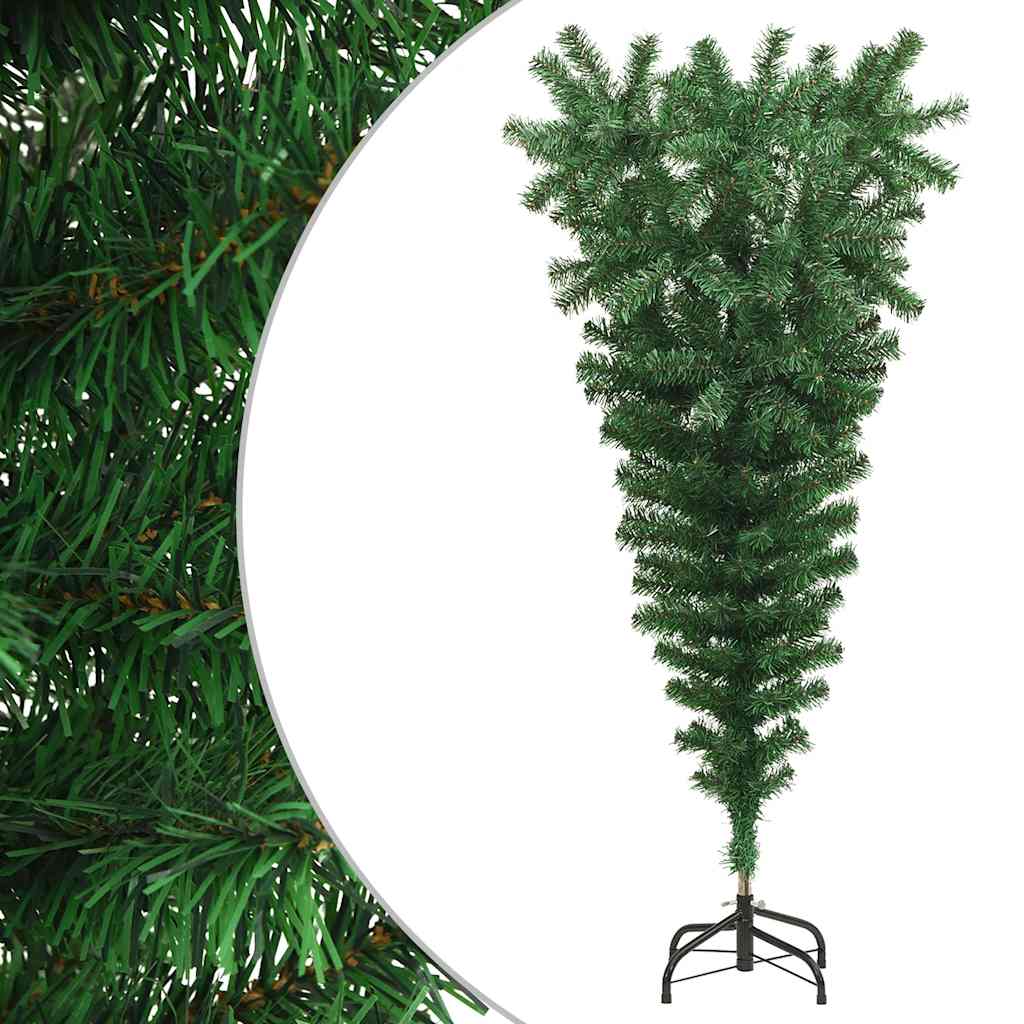 vidaXL Künstlicher Weihnachtsbaum mit Ständer Umgekehrt Grün 120 cm