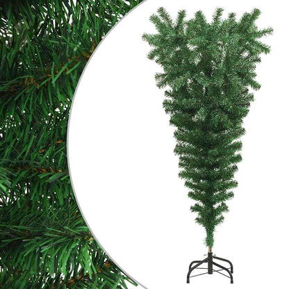 vidaXL Künstlicher Weihnachtsbaum mit Ständer Umgekehrt Grün 120 cm