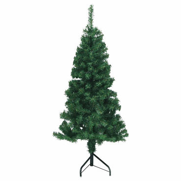 vidaXL Künstlicher Eck-Weihnachtsbaum Grün 120 cm PVC