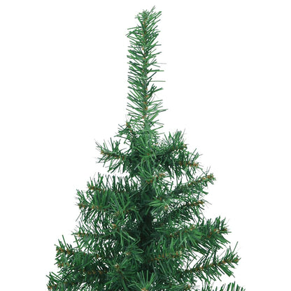 vidaXL Künstlicher Eck-Weihnachtsbaum Grün 120 cm PVC